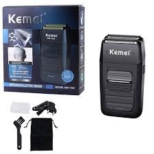 Επαναφορτιζόμενη Ξυριστική Μηχανή Προσώπου kemei km 1102 Μαύρο