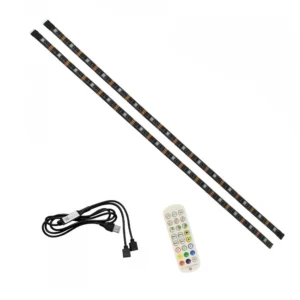 Αδιάβροχη Led Ταινία USB 5V 4m (2 x 2m) με Τηλεχειριστήριο και Bluetooth RGB IP65 RZ-0006