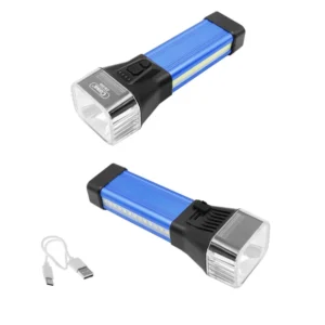 LED Επαναφορτιζόμενος Διπλός Φακός USB 5V Ψυχρό Λευκό - Θερμό Λευκό με 6 Λειτουργίες
