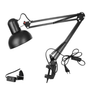 Φωτιστικό Γραφείου με Σπαστό Βραχίονα 80x16cm MT-330 Μαύρο