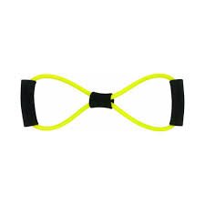 Λάστιχο Γυμναστικής Μέτριο Χιαστί με Λαβές JT-007 Κίτρινο