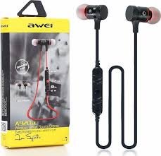 Ακουστικά bluetooth handsfree in ear με Αντοχή στον Ιδρώτα awei a920bl Μαύρα