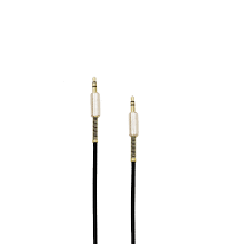 Καλώδιο Ήχου aux jack 3.5mm σε jack 3.5mm gold plated stereo 1.5m treqa aux 102 Μαύρο