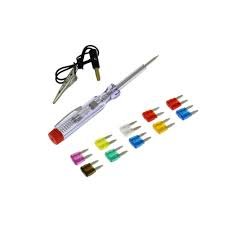 Σετ Ασφάλειες Αυτοκινήτου Mini Μαχαιρωτές 10 τμχ με Δοκιμαστικό Στυλό W06864-1