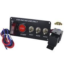 Πίνακας με 4 Διακόπτες και Εκκίνηση Κινητήρα 12V 15cm Κόκκινο