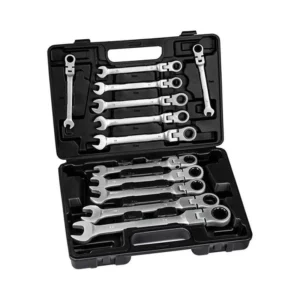 Σετ Κλειδιά Γερμανοπολύγωνα 12τμχ με Σπαστή Καστάνια 8-19mm και Κασετίνα W16244