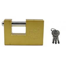 Λουκέτο Μπρούτζινο 90mm Τάκου με 3 Κλειδιά XS-90E Χρυσό
