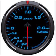 Μπαρόμετρο ηλεκτρικό φιμέ Φ60 2 bar - 2 3/8"- με κόκκινη βελόνα HW-0189 Μπλε γράμματα