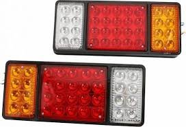 Σετ Φώτα Τρέιλερ LED(33) με Βίδες / Οπίσθια Φανάρια Φορτηγών 12V 2τμχ JN-2033-65