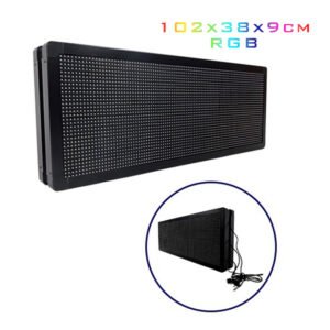 LED Κυλιόμενη Πινακίδα Wifi με RGB Φωτισμό Μονής Όψης 220V 102x38x9cm 17959020