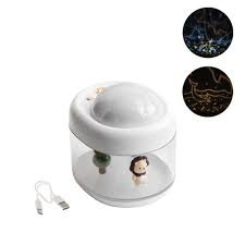 Επαναφορτιζόμενος Υγραντήρας diffuser Αρωματοθεραπείας με Προτζέκτορα & Φωτάκι Νυκτός lld j221