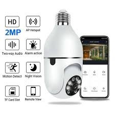 ip Κάμερα Παρακολούθησης για Ντουί e27 wi fi 1080p Εσωτερικού Χώρου με Αμφίδρομη Επικοινωνία και Φακό 3.6mm jortan jt 8177