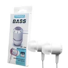Ακουστικά Κινητού handsfree in ear με Βύσμα jack 3.5mm treqa ep 750 Λευκό