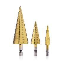 Σετ Κωνικά Τρυπάνια Τιτανίου (4-12mm) (4-20 mm) (4-32 mm) 14242-3