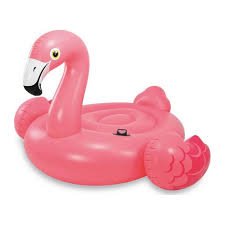 Παιδικό Φουσκωτό Θαλάσσης Φλαμίνγκο με Χειρολαβές 147x140x94cm INTEX Ροζ
