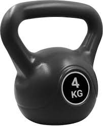 Kettlebell από PVC 4kg 25566-31 Μαύρο