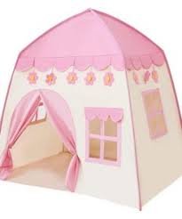 Παιδική Σκηνή Σπιτάκι Πριγκιπικό Pop Up με Κουρτίνες και Παράθυρα για 3+ Ετών 130x100x100 Ροζ