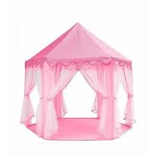 Παιδική Σκηνή Σπιτάκι Pop Up με Κουνουπιέρα για 3 χρονών και άνω 140x140x140 Ροζ