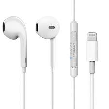 Ακουστικά Κινητού handsfree earbuds με Βύσμα lightning treqa ep 753 Λευκό