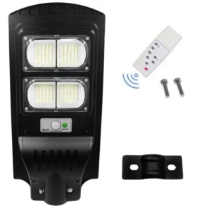 LED Αδιάβροχο Ηλιακό Επιτοίχιο Φωτιστικό 80W 12800LM με Ανιχνευτή Κίνησης Rixme RZ-0083-80W