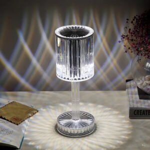 LED Επαναφορτιζόμενο RGB Επιτραπέζιο Φωτιστικό Crystal Lamp με Τηλεχειριστήριο RZ-120