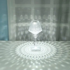 LED Επαναφορτιζόμενο RGB Επιτραπέζιο Φωτιστικό Crystal Lamp με Τηλεχειριστήριο RZ-122
