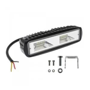 LED Αδιάβροχο Προβολάκι - Μπάρα Αλουμινίου 12V-24V 10cm 54W 16 SMD IP68 4320LM 60