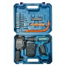 Δραπανοκατσάβιδο Μπαταρίας 2 x 24V 5.0AH με Τρυπάνια-Μύτες και Καρυδάκια σε Βαλίτσα