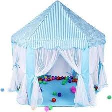 Παιδική σκηνή εσωτερικού χώρου 6 γωνιών HW-B0055-1 Μπλε χρώμα