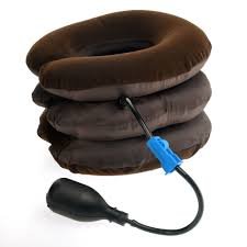 Φουσκωτό Αυχενικό Κολάρο Αυχένα Μαξιλάρι Υποστήριξης Λαιμού με Τρόμπα Χειρός hyh