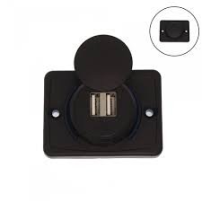 Αδιάβροχος Διπλός Φορτιστής Αυτοκινήτου με 2 Θύρες USΒ-A 12V - 24V και Προστατευτικό