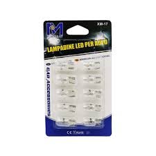 Λάμπες T10 Αυτοκινήτου W5W Σετ 10τμχ XM-17 Λευκό