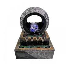 Διακοσμητικό Συντριβάνι feng shui με led Φωτισμό 21x15x27cm dx1942